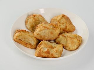 Жареные манты с мясом и тыквой (6шт)