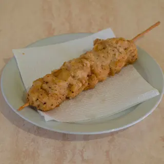 Brocheta de pollo