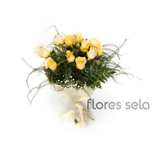 Bouquet 12 Rosas Amarillas