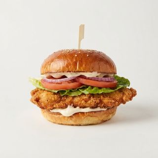Chicken Sandwich and chips