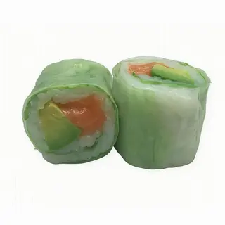 Spring de salmón con aguacate (8 piezas)