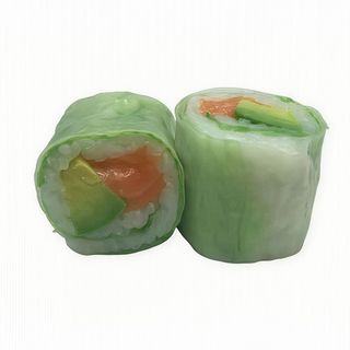 Spring de salmón con aguacate (8 piezas)