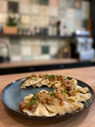 Pierogi z szpinakiem