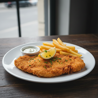 Snitel de pui pui pane