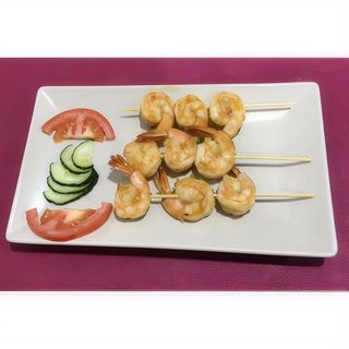 13. Pincho de langostino