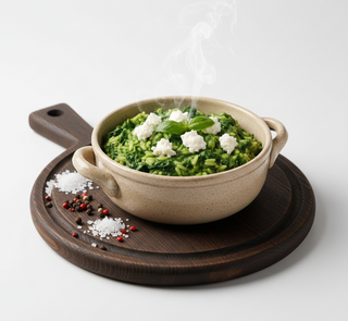 Risotto con spinaci e Caprini