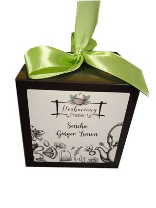 HERBATA W KARTONIKU 75G - SENCHA IMBIR CYTRYNA