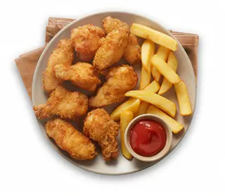 Menú 6 alitas de pollo