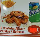 Menú 10 ( Alitas de pollo )
