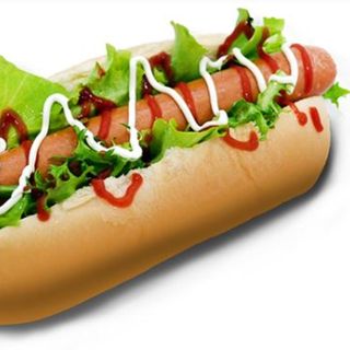 HOT DOG INSALATA POMODORO KETCHUP  E MAIONESE