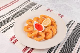 Inele de calamar pane