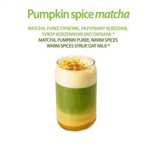 Pumpkin spice matcha can