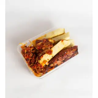 Gucci Yam With Chicken Sauce & Turkey