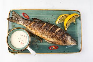 Сибас на гриле