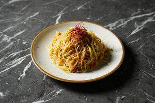 Spaghetti riso verdure