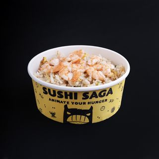 Riso con gamberi e verdure