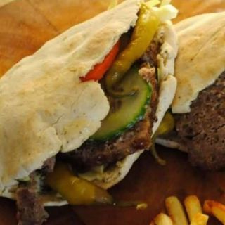 Kebab de ternera en pita