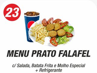 Menu Prato Falafel