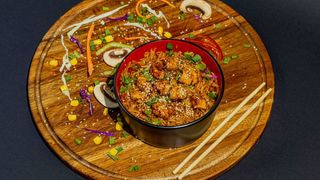 ბრინჯი ქათმის ხორცით