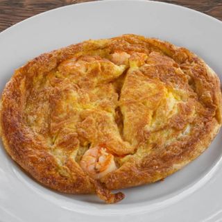 Tortillita De Patatas Con Gambas