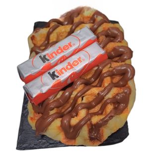 Gofre de Nutella con Kinder Chocolate