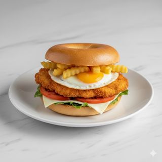 Rosca de burger de pollo