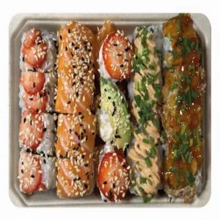 Caixa com Sushi Misto e fruta(A11)
