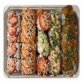 Caixa com Sushi Misto e fruta(A11)