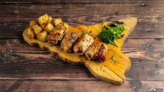 Involtini messinese + patate al forno
