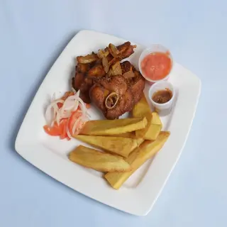Grilled Turkey With Fries