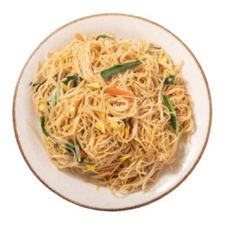 TALLARIN FINO FRITO CON GAMBA