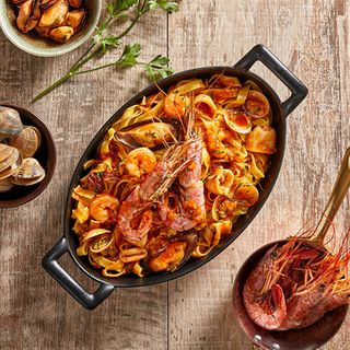 Fettuccine Frutti di Mare e Gambero