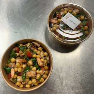 Ensalada de Garbanzos con Langostinos