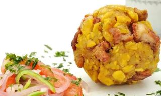 Bolón de Chicharrón + Ensalda