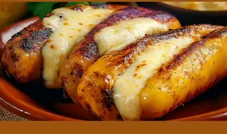 Plátano con queso (1 ud)