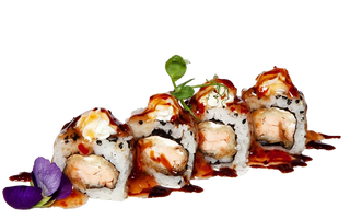 253. Uramaki sake fritto roll