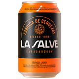 Cerveza La Salve Lager Lata 33cl.