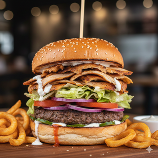 Бургер с пилешки дюнер