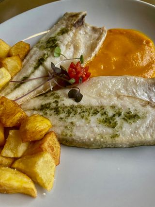 Lomo de lubina al horno