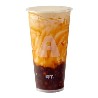 B25 Jasmine black bubble tea with milk 
