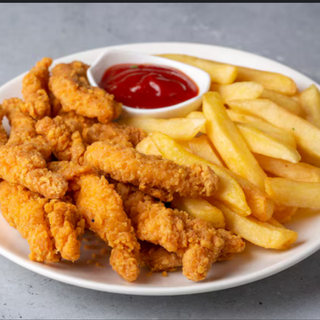 Menú Tiras De Pollo (4 Uds.)