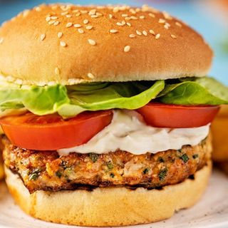 Double chicken burger