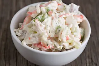 ensalada de cangrejo