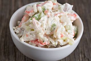 ensalada de cangrejo