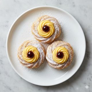 Zeppole(cotte al forno e non fritte)