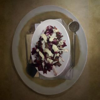 Tagliate di vitello con fonduta di formaggio