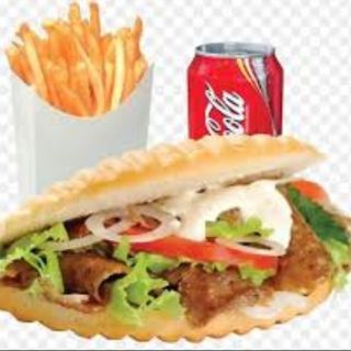 Menu Pita kebab + Patatas + Cerveza (330 ml.)