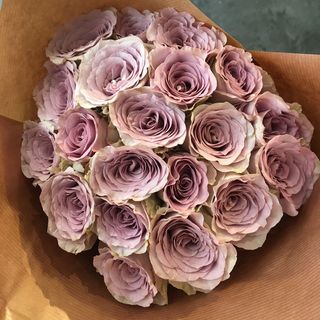 Bouquet 20 Roses mauve 