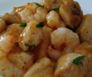 160. Pollo Con Gambas