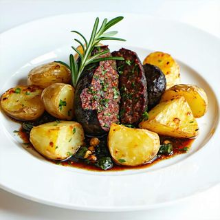 Morcilla con patatas